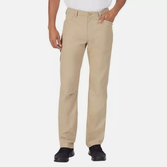 Eddie Bauer Mens Tech Pants Beige Tan Size 40x30 Hiking Outdoors UPF50 Active - Picture 1 of 12